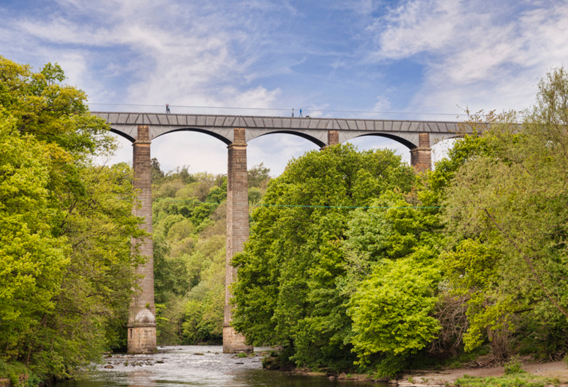 Pontcysyllte Aqueduct on the Llangollen canal