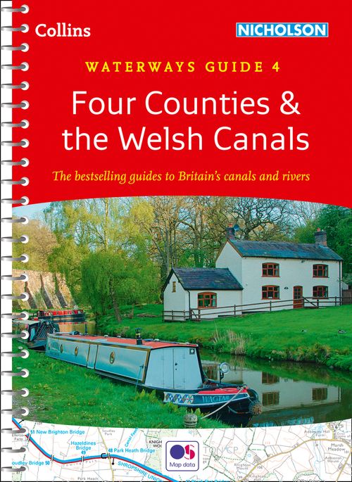 Book cover for Four Counties & the Welsh Canals - Nicholson Guide No 4