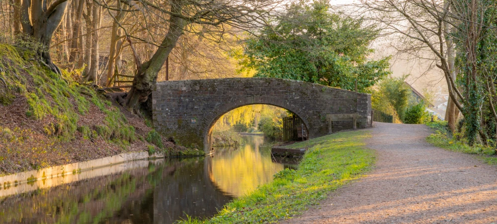 Image showing part of the Gilwern to Pontypool canal boat holiday route.