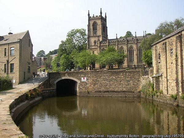 Canal in Sowerby Bridge, Yorkshire