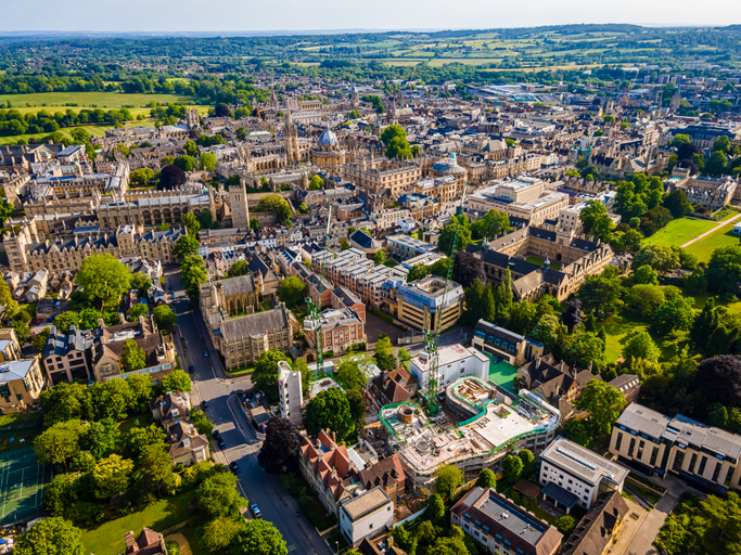 Ariel view of oxford