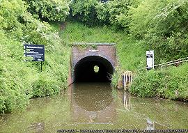 Dunhampstead tunnel on the Worcester and Birmingham Canal